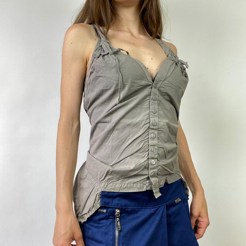 Cop Copine Deconstructed Top - Size L - Funky Cat