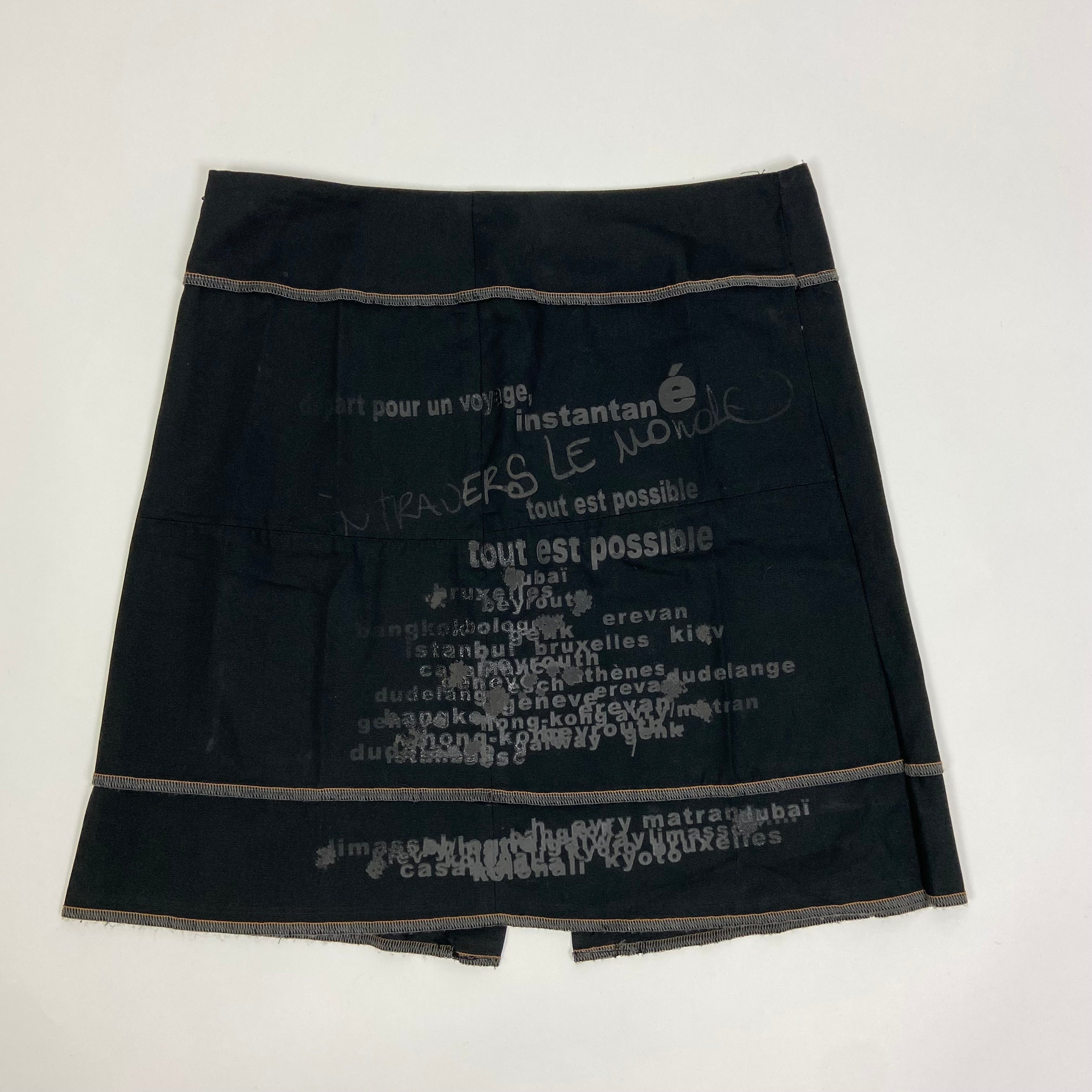 Cop Copine Graphic Skirt - Size XS - Funky Cat