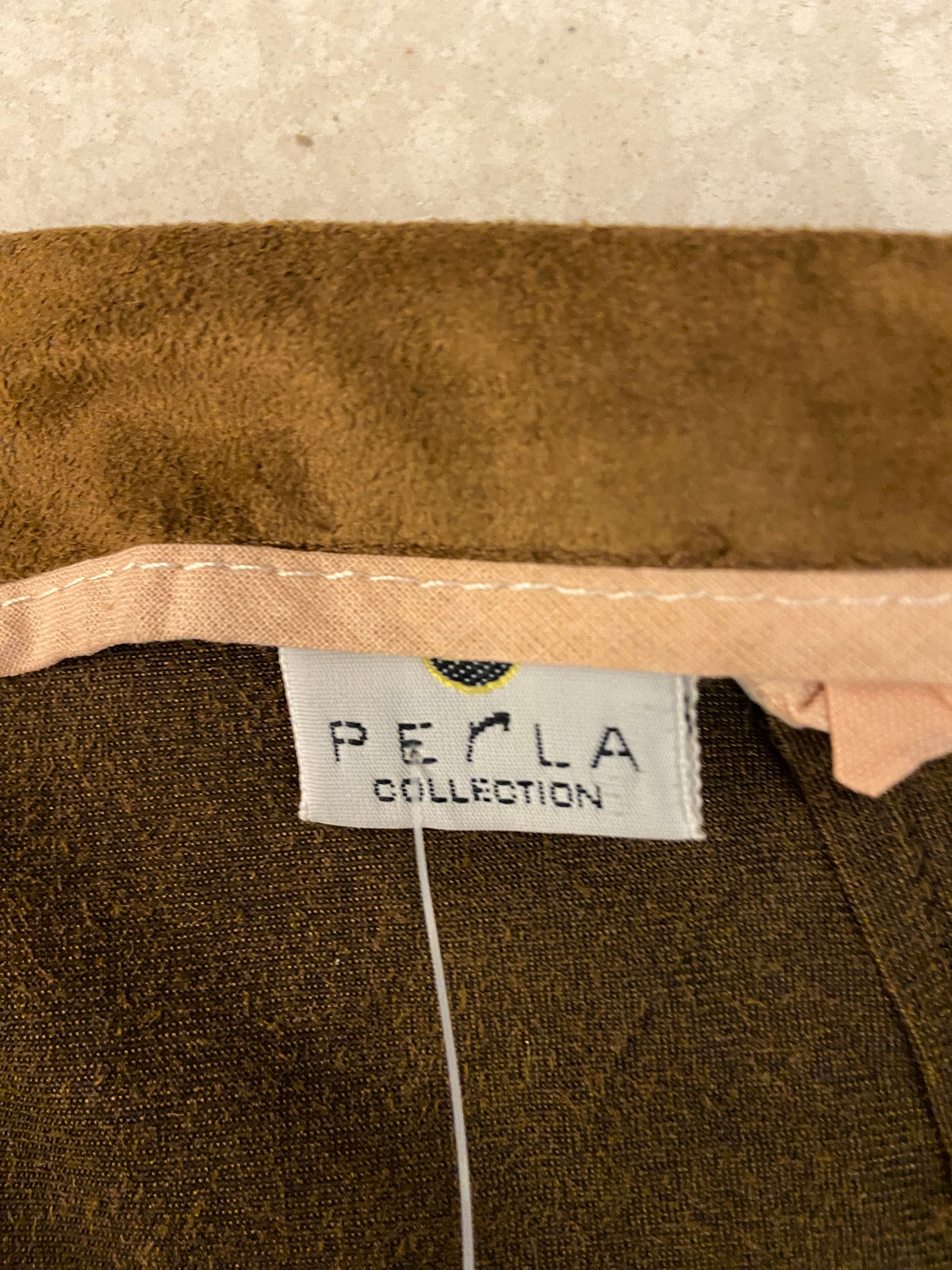 Vintage 00s Suede Skirt - Size XS