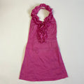 00s Pink Ruffled Halter Dress - Size S/M - Funky Cat