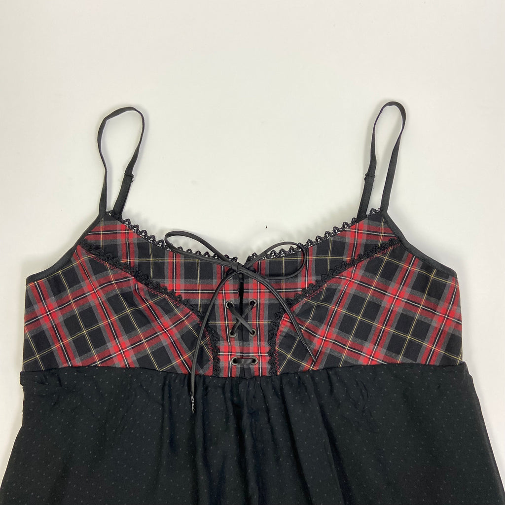 Cop Copine Asymmetric Lace Up Dress - Size L - Funky Cat