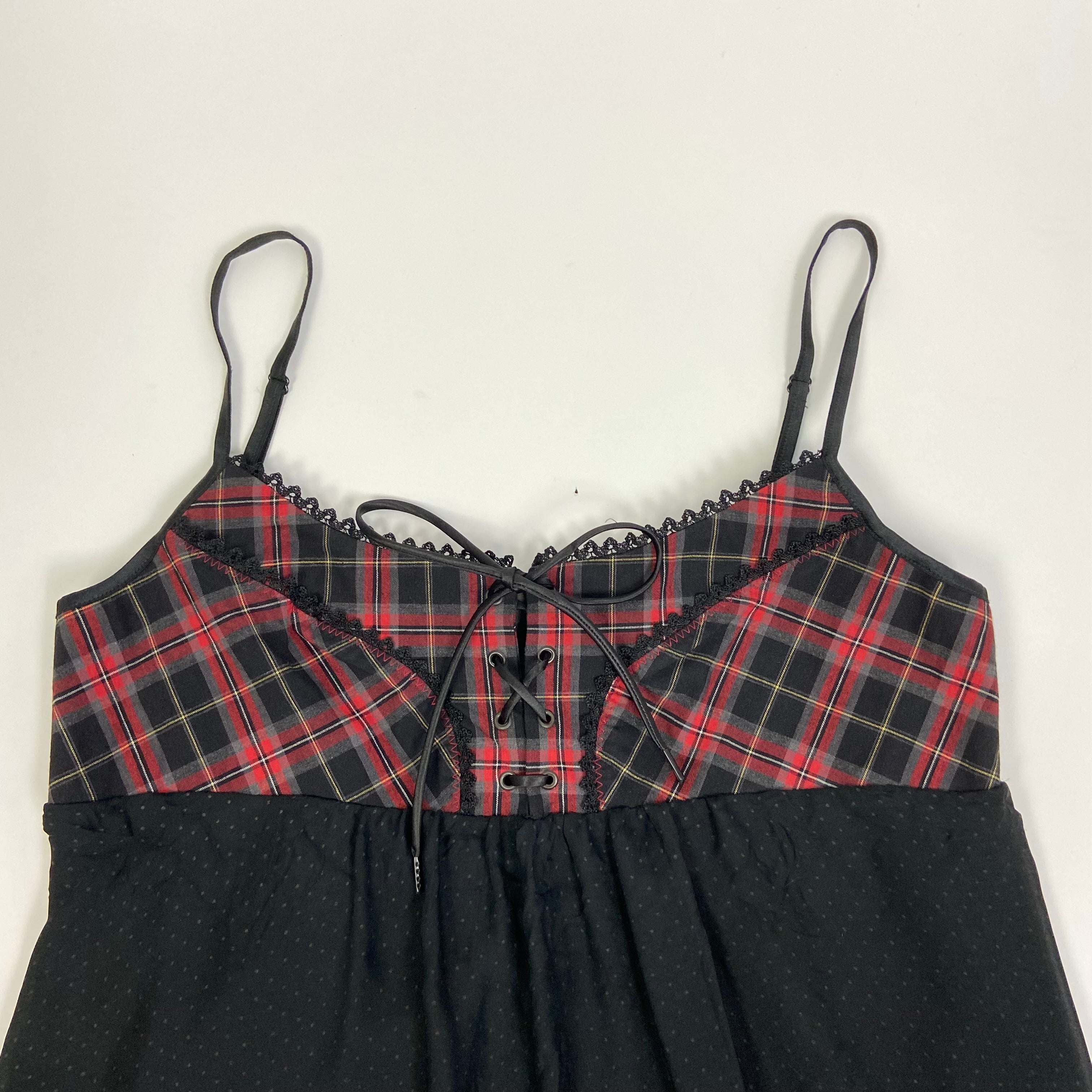 Cop Copine Asymmetric Lace Up Dress - Size L - Funky Cat