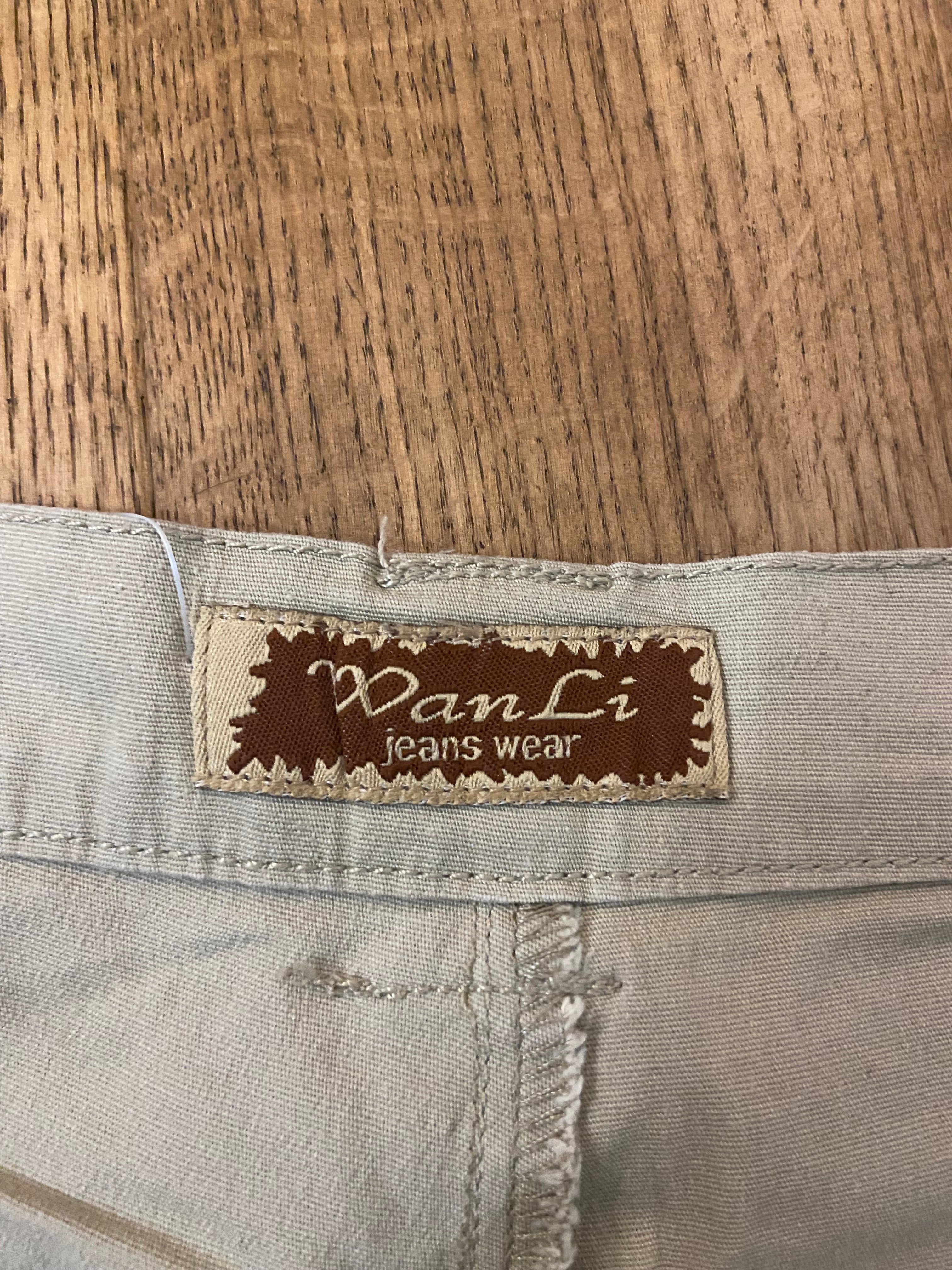 Vintage 00s Beige Gargo Trousers - Size UK 8/10