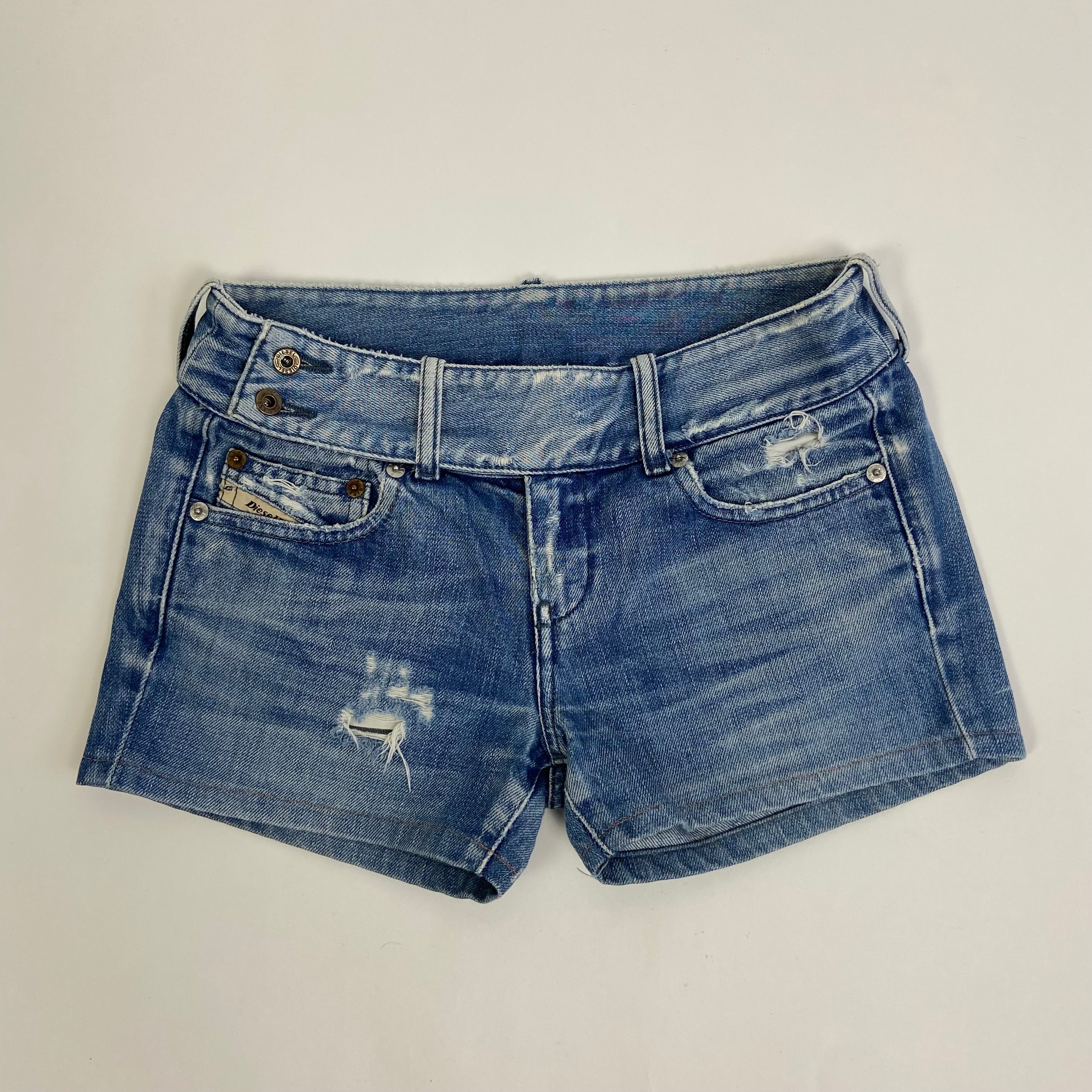 Diesel Belted Shorts - Size XS - Funky Cat