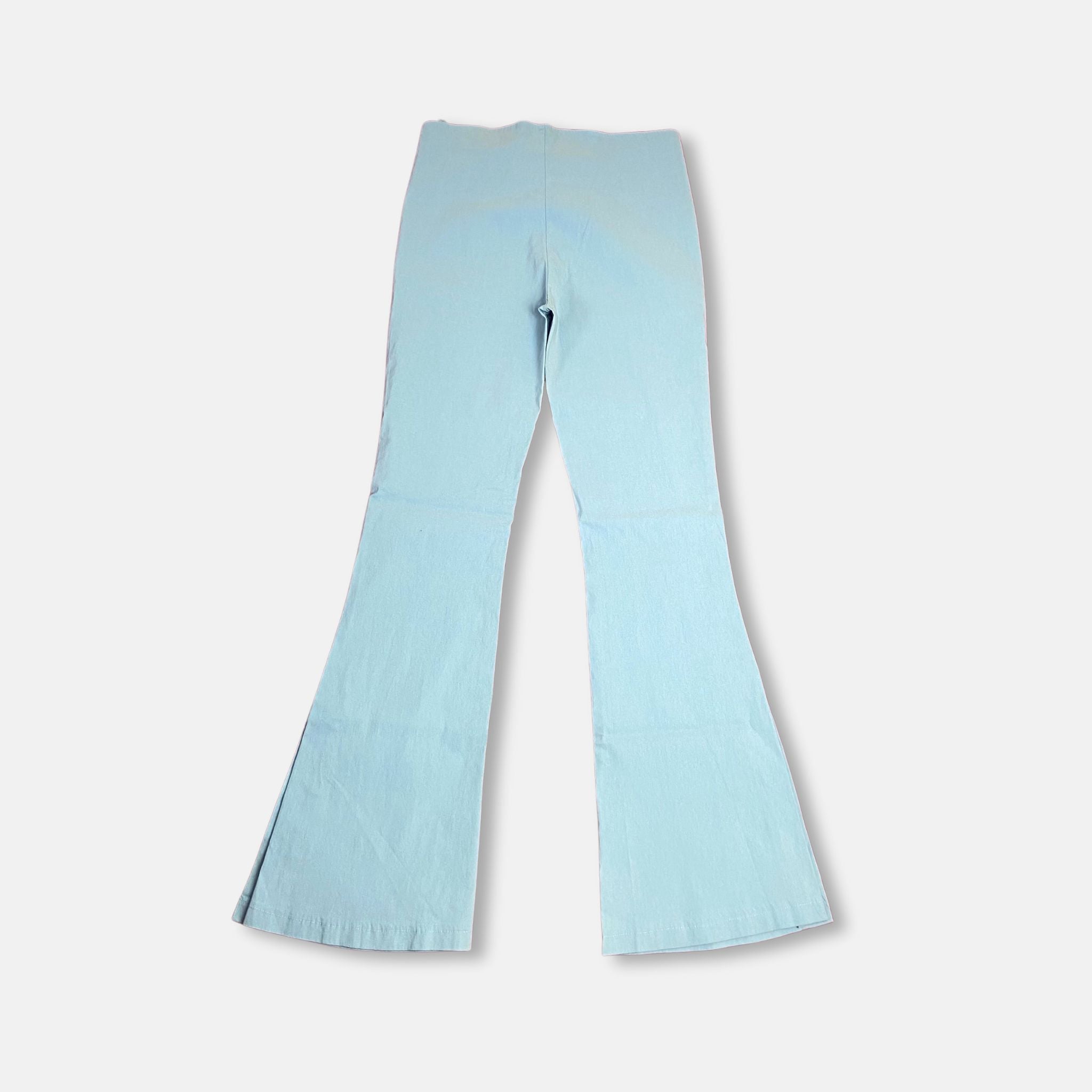 00s Baby Blue Low Rise Bootcut Trousers - Size S - Funky Cat