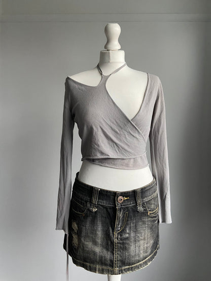 Sarah Pacini Avant Garde Wrap Top - One size