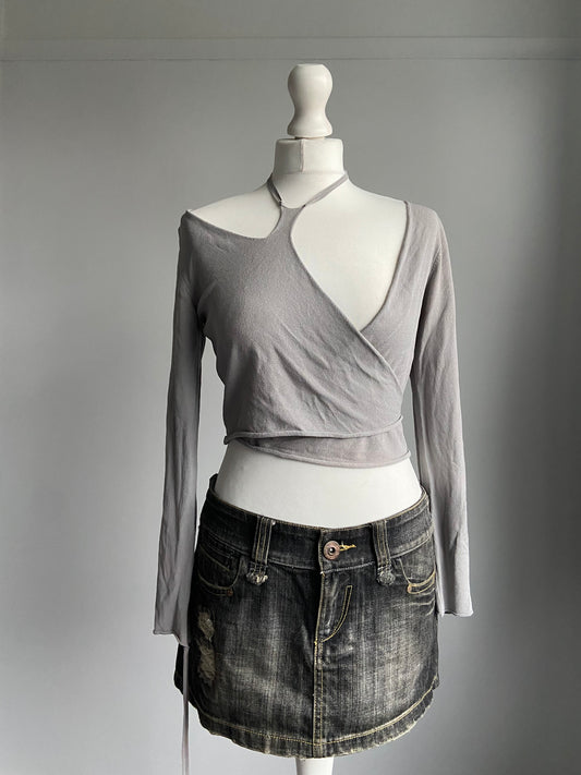 Sarah Pacini Avant Garde Wrap Top - One size