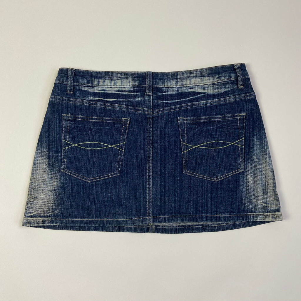 00s Rhinestone Mini Skirt - Size M - Funky Cat