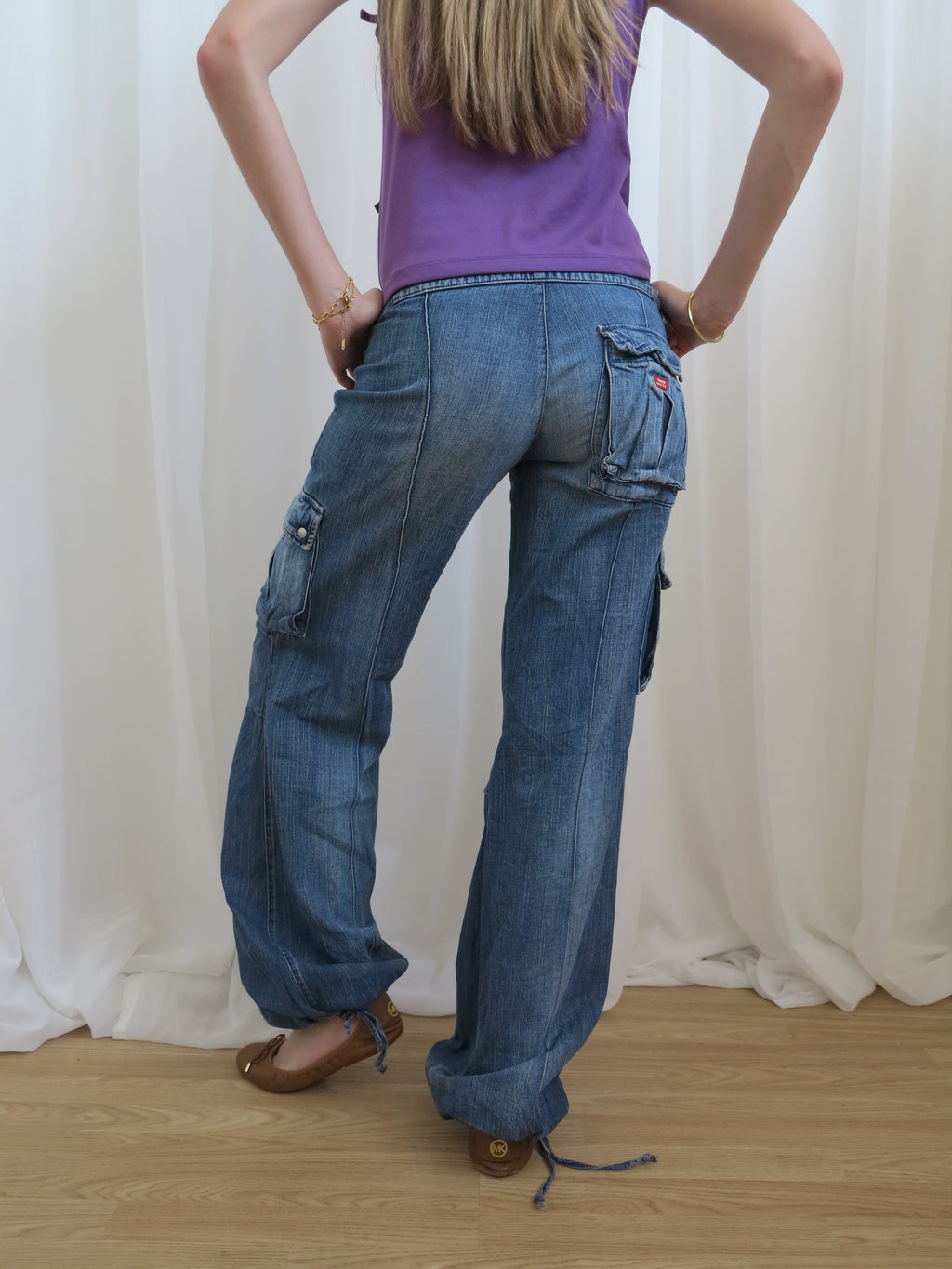 Miss Sixty Low Rise Cargo Jeans - Size 8-10