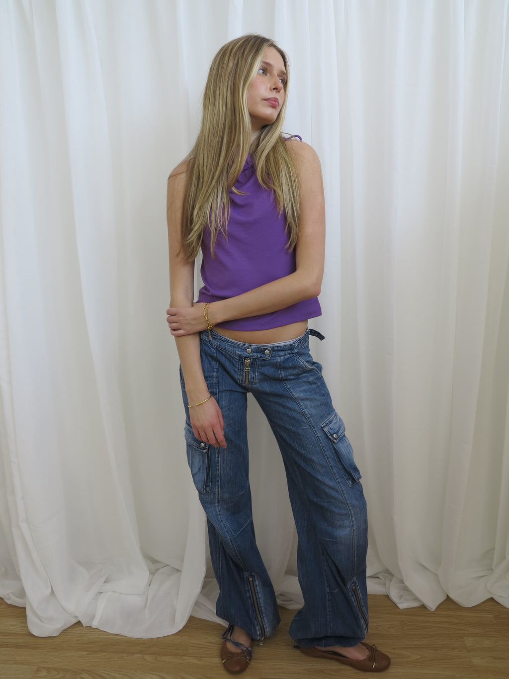 Miss Sixty Low Rise Cargo Jeans - Size 8-10