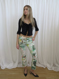 Vintage 00s Graphic Print Trousers - Size 8-10