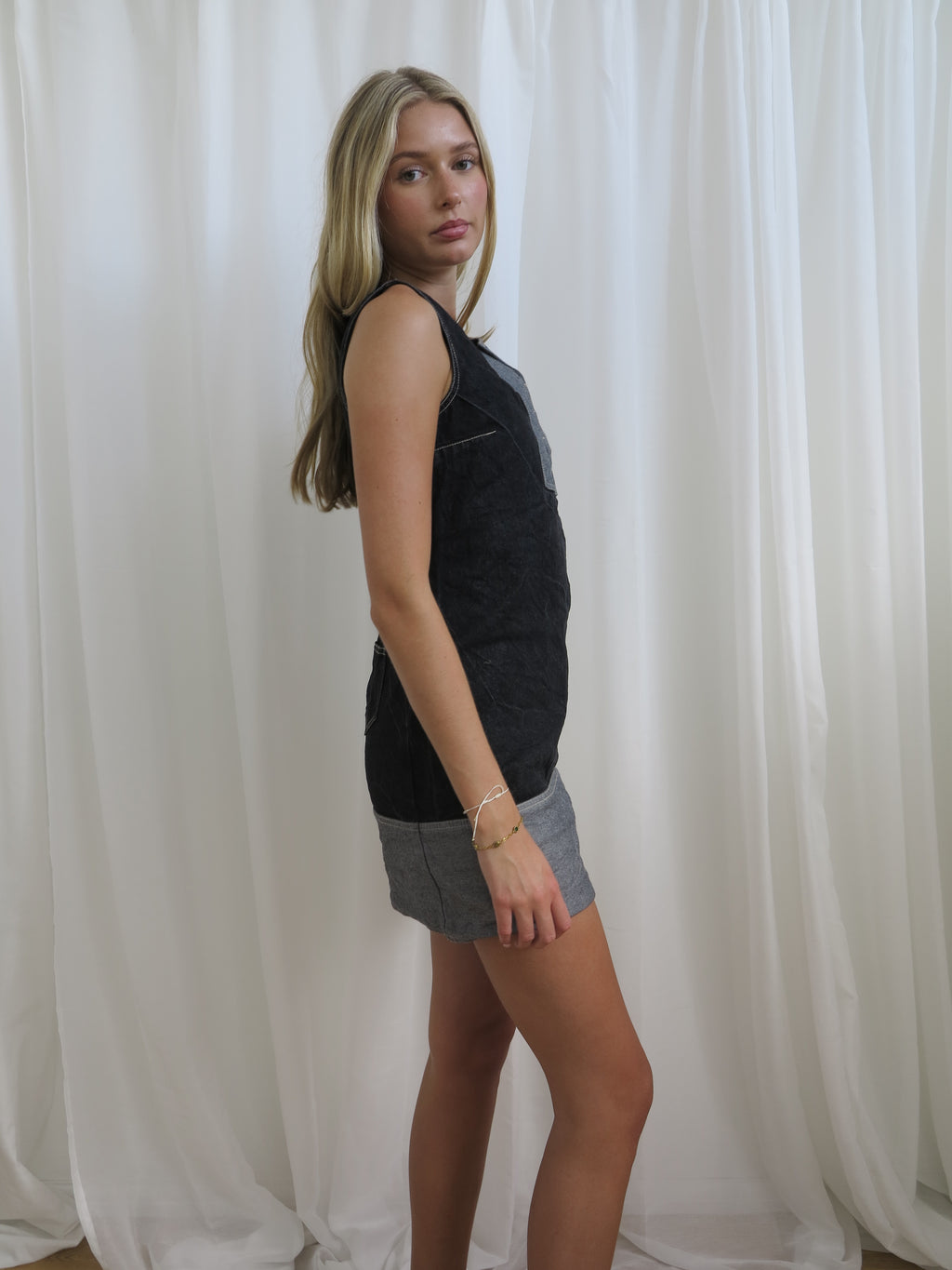 Kookai Denim Mini Dress - Size S - Funky Cat