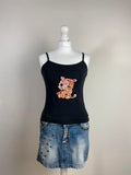 00s Sequin Cami Top - Size S/M - Funky Cat