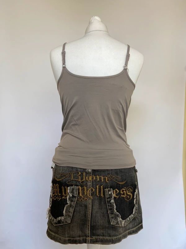 Vintage Grey Vest Top - Size S
