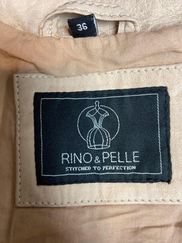 Vintage 00s Buckle Leather Jacket - Size XS/S - Funky Cat