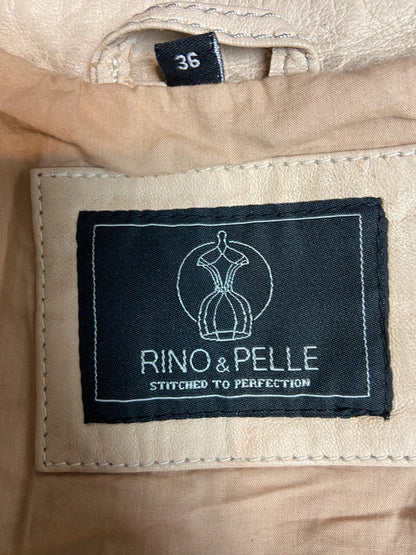 Vintage 00s Buckle Leather Jacket - Size XS/S - Funky Cat