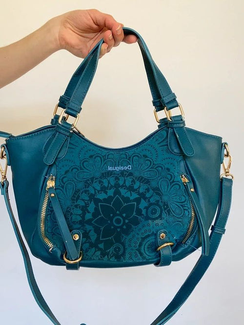 Blue Desigual Handbag - Funky Cat