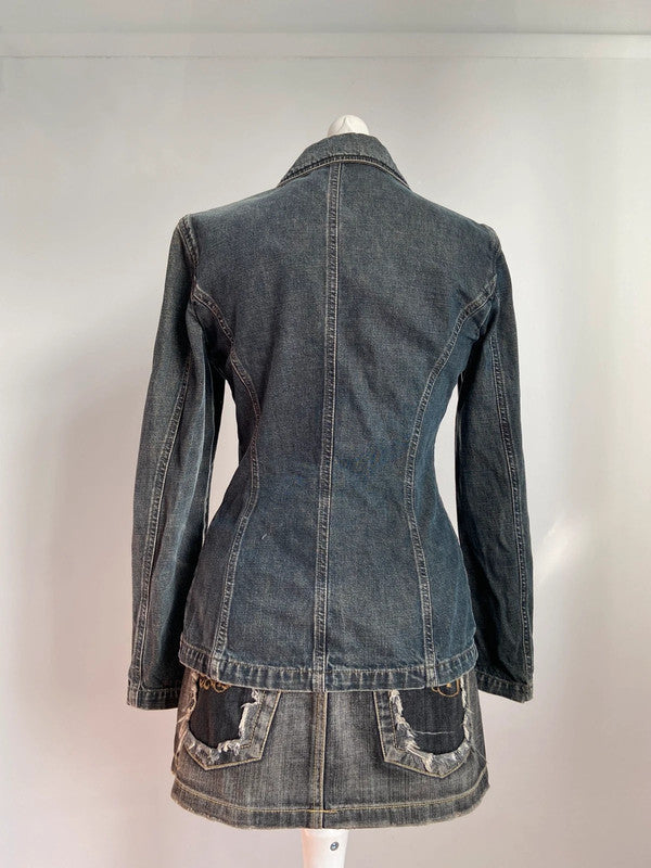 Miss Sixty Denim Jacket - Size M - Funky Cat