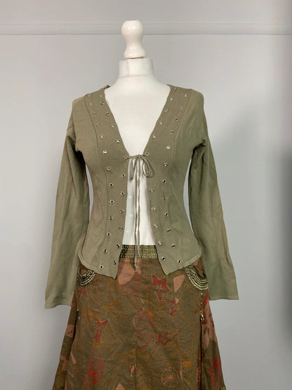 Vintage 00s Tie Top - Size M