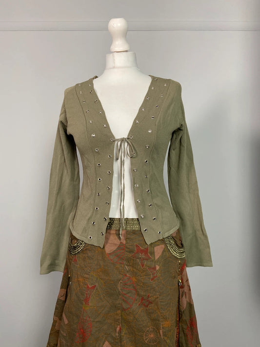 Vintage 00s Tie Top - Size M