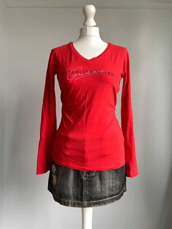 Vintage Guess Top - Size L - Funky Cat