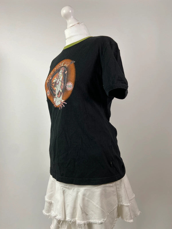 Roberto Cavalli Graphic T-Shirt - Size L - Funky Cat