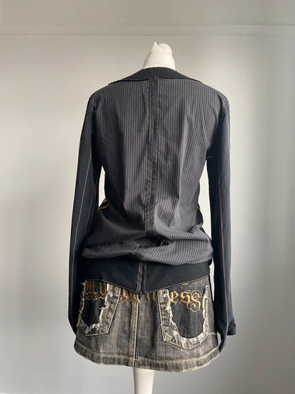 Cop Copine Graphic Print Mesh Top - Size M/L