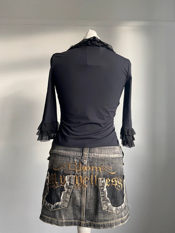 Moschino Ruffled Cardigan - Size S