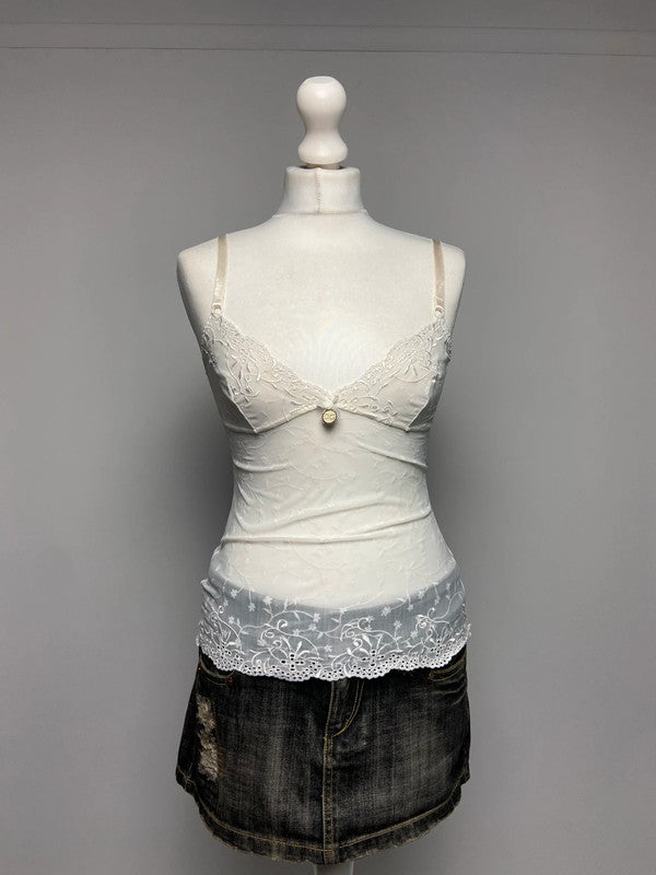 Dolce & Gabbana Embroidered Cami - Size S - Funky Cat