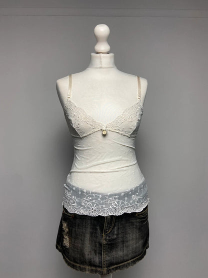 Dolce & Gabbana Embroidered Cami - Size S - Funky Cat