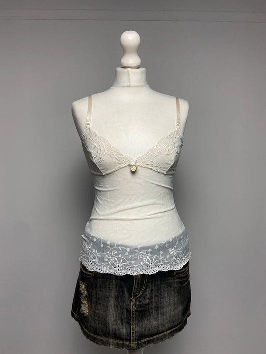 Dolce & Gabbana Embroidered Cami - Size S - Funky Cat