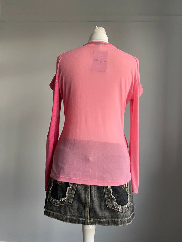 Vintage 00s Cut Out Top - Size L