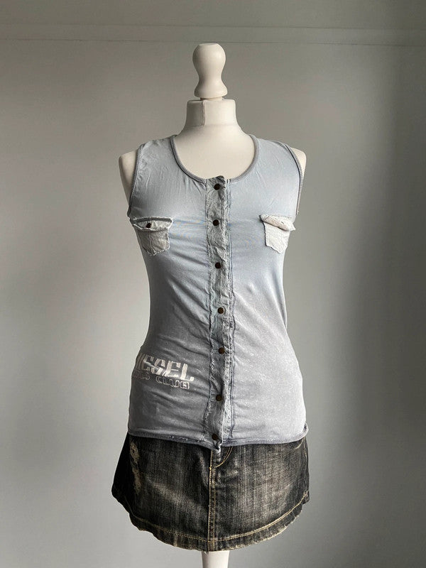 Diesel Vest Top - Size S/M - Funky Cat