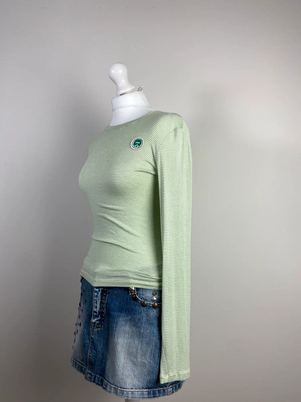 00s Striped Long Sleeve Top - Size M/L