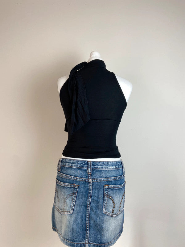 00s Sequin Halter Neck Top - Size XS/S