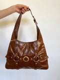 Vintage Leather Studded Eyelet Bag - Funky Cat