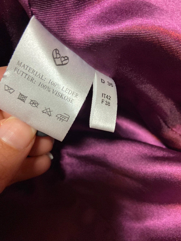 Vintage Embroidered Suede Coat - Size M