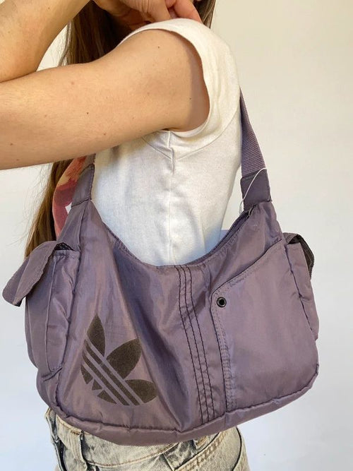 Vintage 00s Slouchy Sporty Adidas Bag - Funky Cat