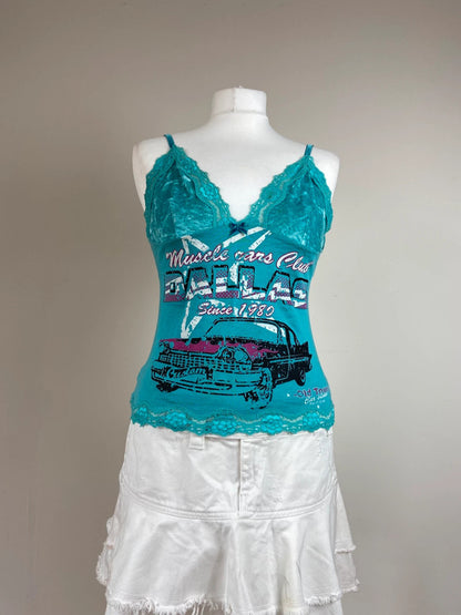 00s Graphic Print Cami - Size M