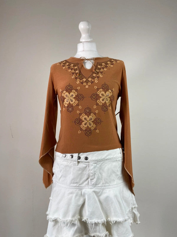 Vintage 90s Whimsical Top - Size S/M