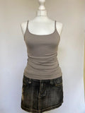 Vintage Grey Vest Top - Size S