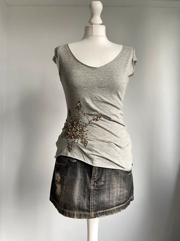 Vintage Max & Co Sequin Embellished Top - Size S - Funky Cat