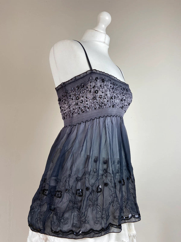 00s Sequin Babydoll Cami - Size S
