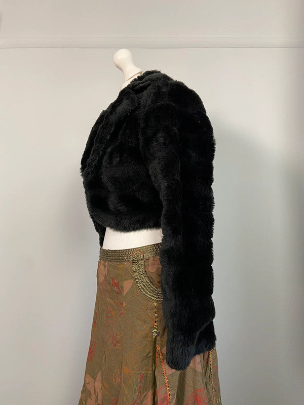 Vintage Faux Fur Jacket - Size M - Funky Cat