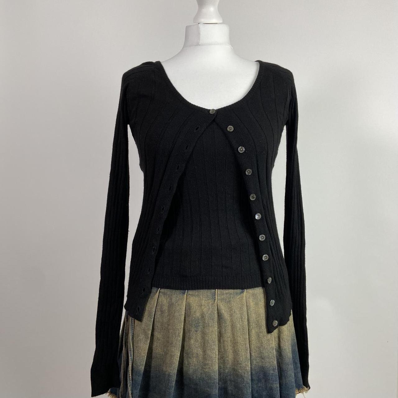 Dolce & Gabbana Ribbed Cardigan & Vest Set - Size XS - Funky Cat