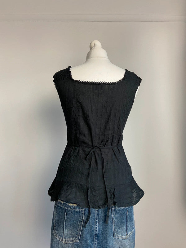 Vintage 00s Milkmaid Top - Size S/M