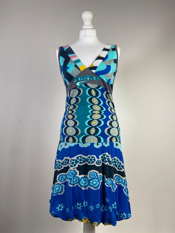 Desigual Funky Print Dress - Size S/M - Funky Cat