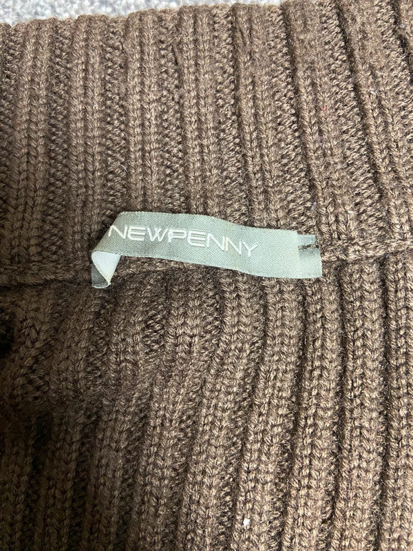 Vintage 00s Brown Zip Up Jumper - Size M - Funky Cat