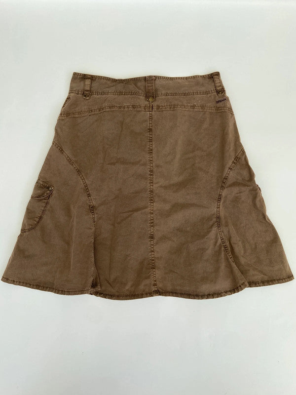 00s Brown Grunge Midi Skirt - Size S