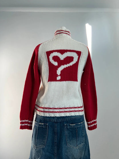 Vintage 00s Zip Up Jumper -Size M/L